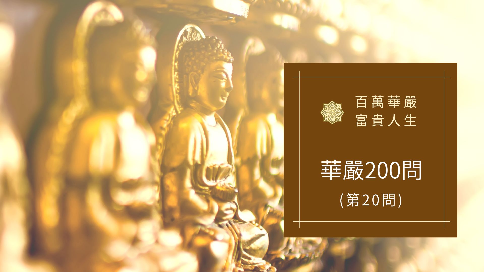 大方廣佛華嚴經－講解第20問